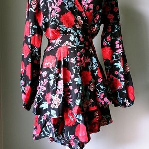 Rose Floral Romper